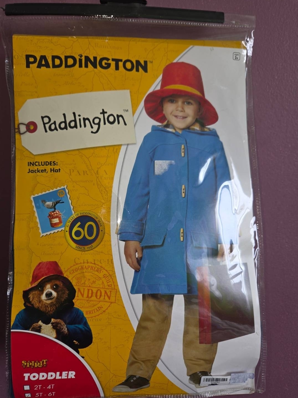 New Toddler Paddington Bear Costume
